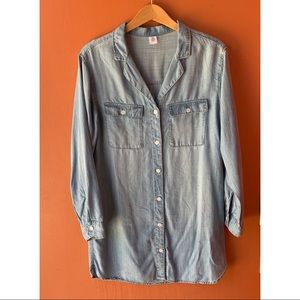 NWOT H&M Denim Light Blue Shirt Dress Size 4